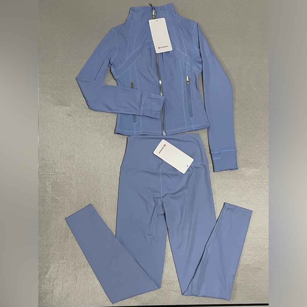lululemon athletica Periwinkle Zip Bomber Jacket